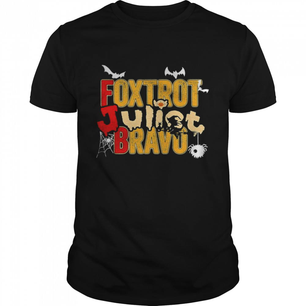Foxtrot Juliet Bravo halloween shirt Classic Men's T-shirt