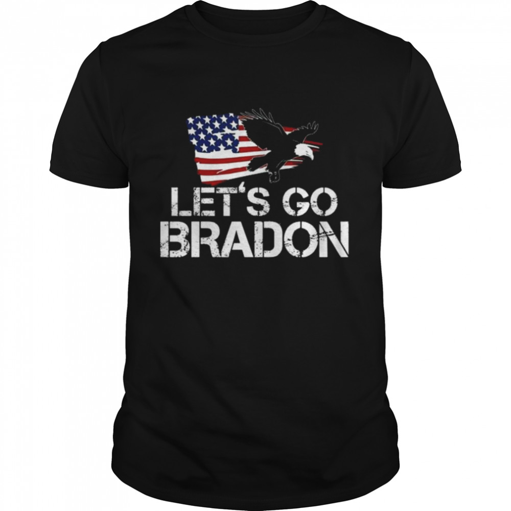 Eagle American flag Impeach 46 Let’s Go Brandon Shirt