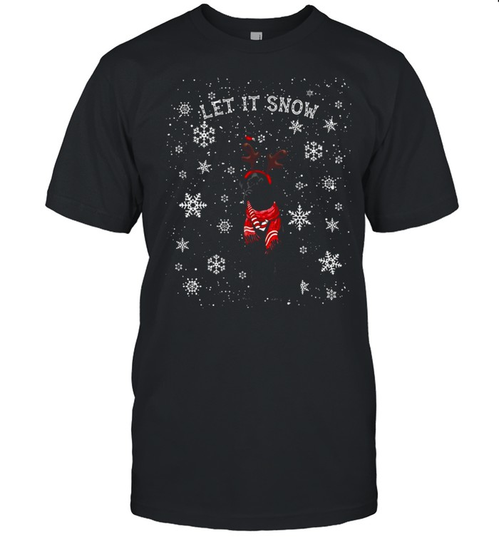 Let It Snow Black Labrador Christmas Sweater T-shirts
