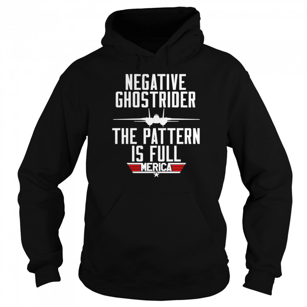 Negative ghostrider the pattern is full merica shirt Unisex Hoodie
