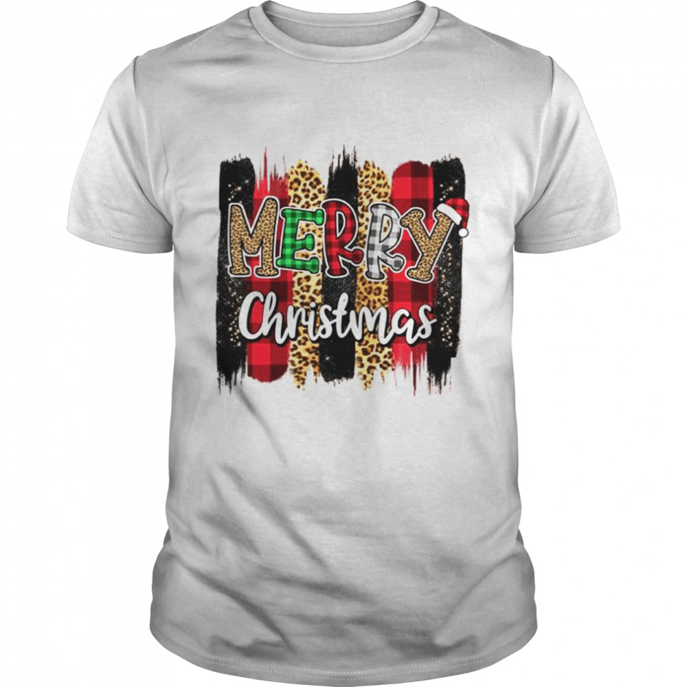 Leopard Merry Christmas Shirts