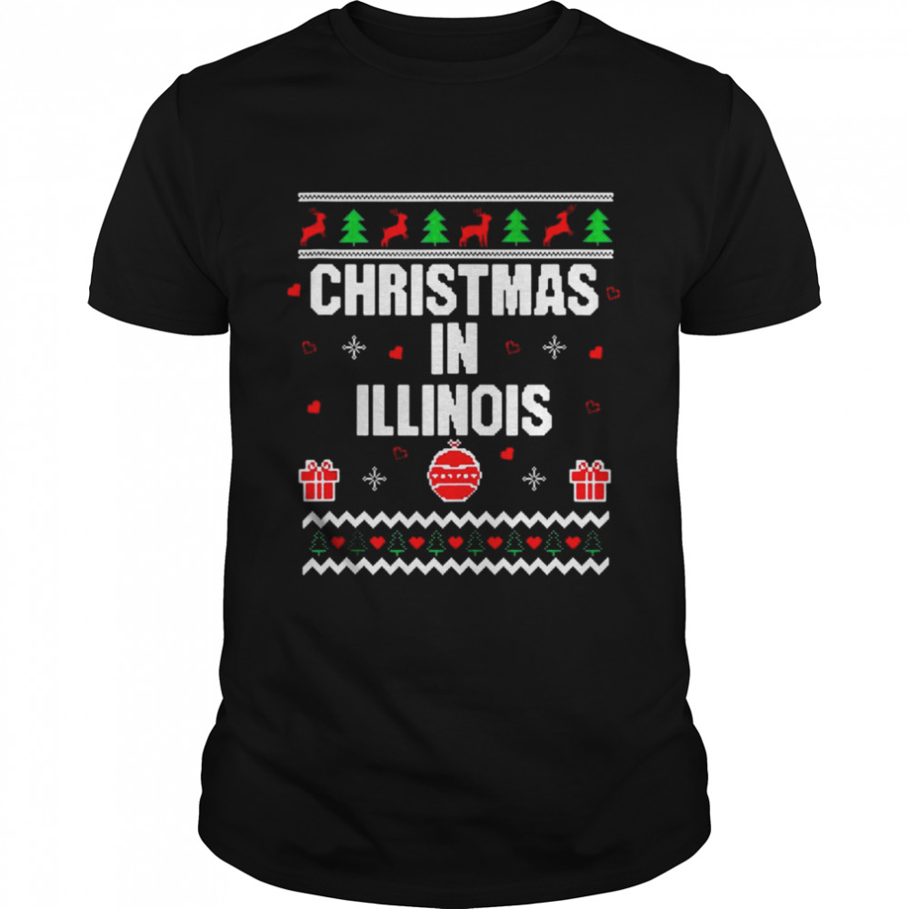 Ugly Christmas in Illinois Xmas Shirts