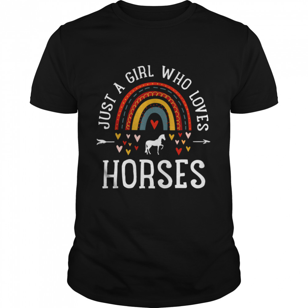 Just A Girl Who Loves Horses  Classic Men's T-shirt