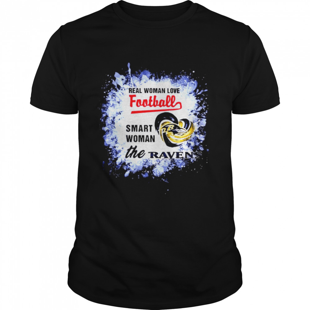 Reals Womans Loves Footballs Smarts Womans Thes Baltimores Ravenss Shirts