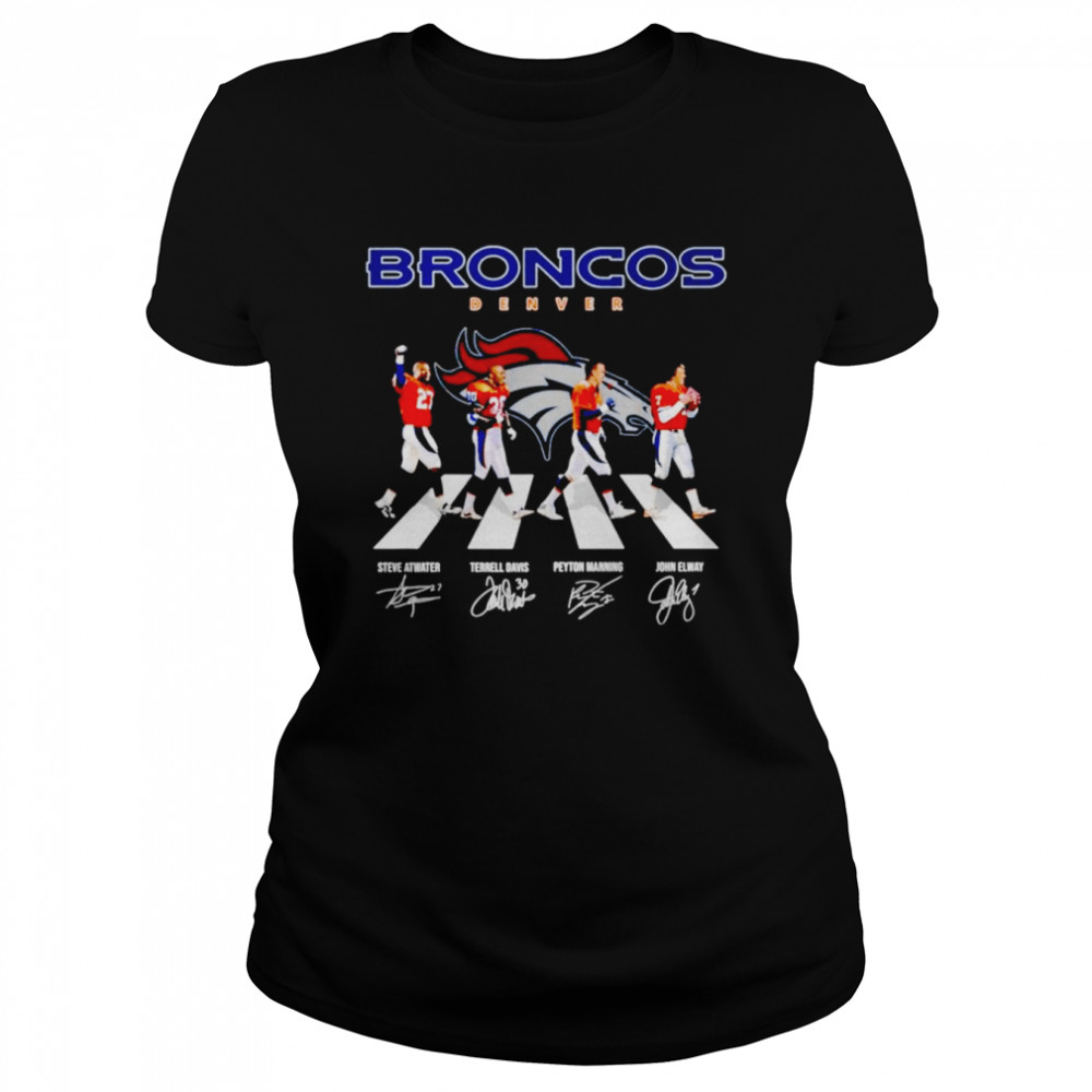 Denver Broncos Abbey Road Signatures  Classic Women's T-shirt