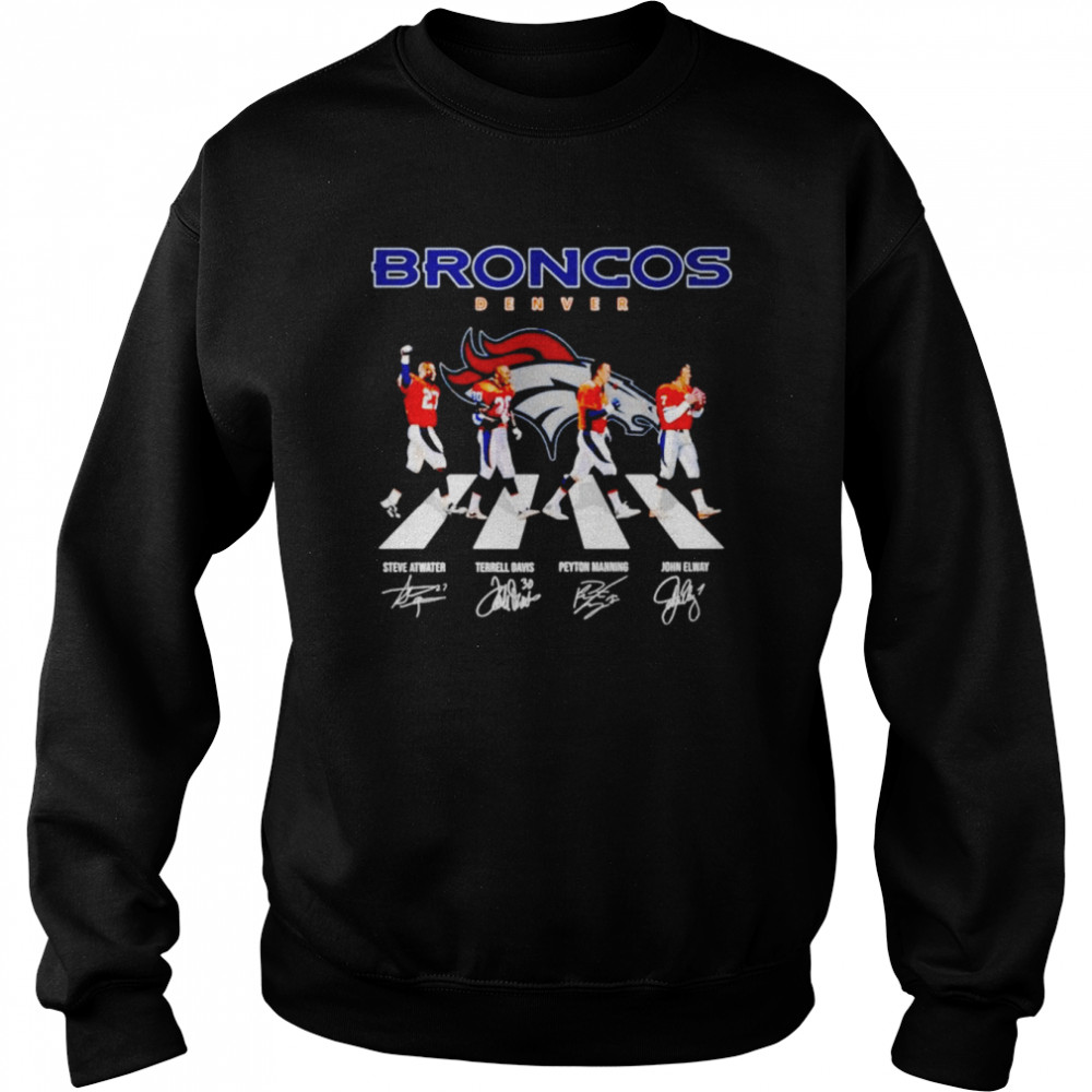 Denver Broncos Abbey Road Signatures  Unisex Sweatshirt