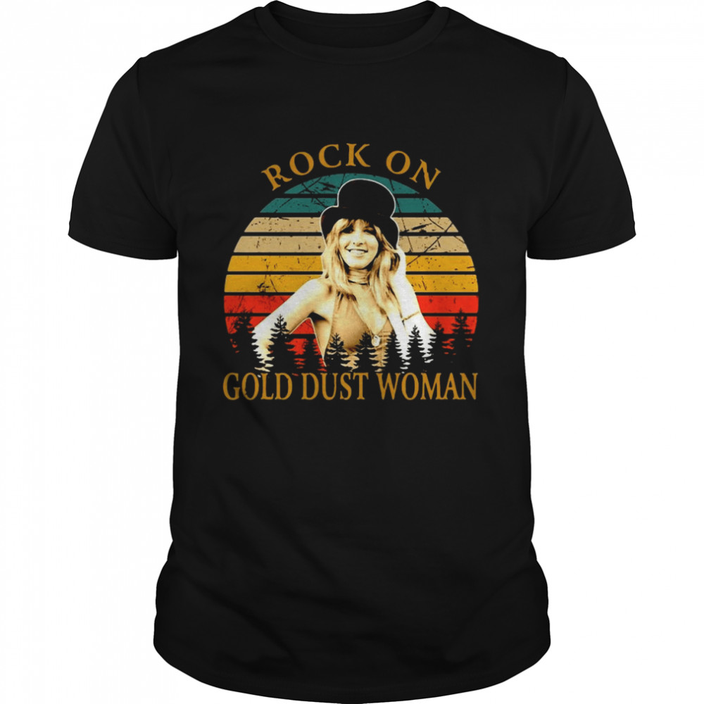 Rock On Gold Dust Woman Stevie Nicks Vintage T-shirt