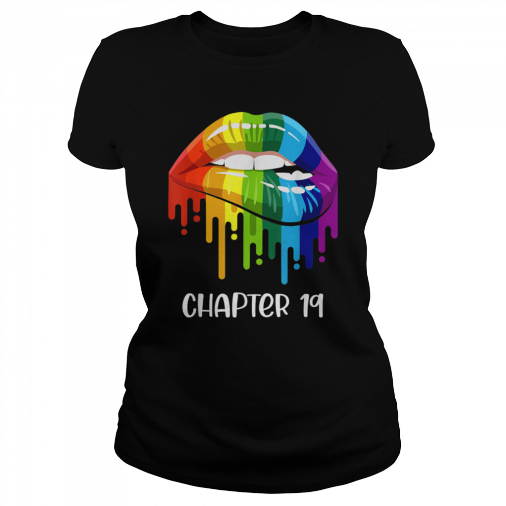 LGBT just married engaged Lesbian Mrs & Mrs est. 19 T- B09JYTXBX1 Classic Women's T-shirt