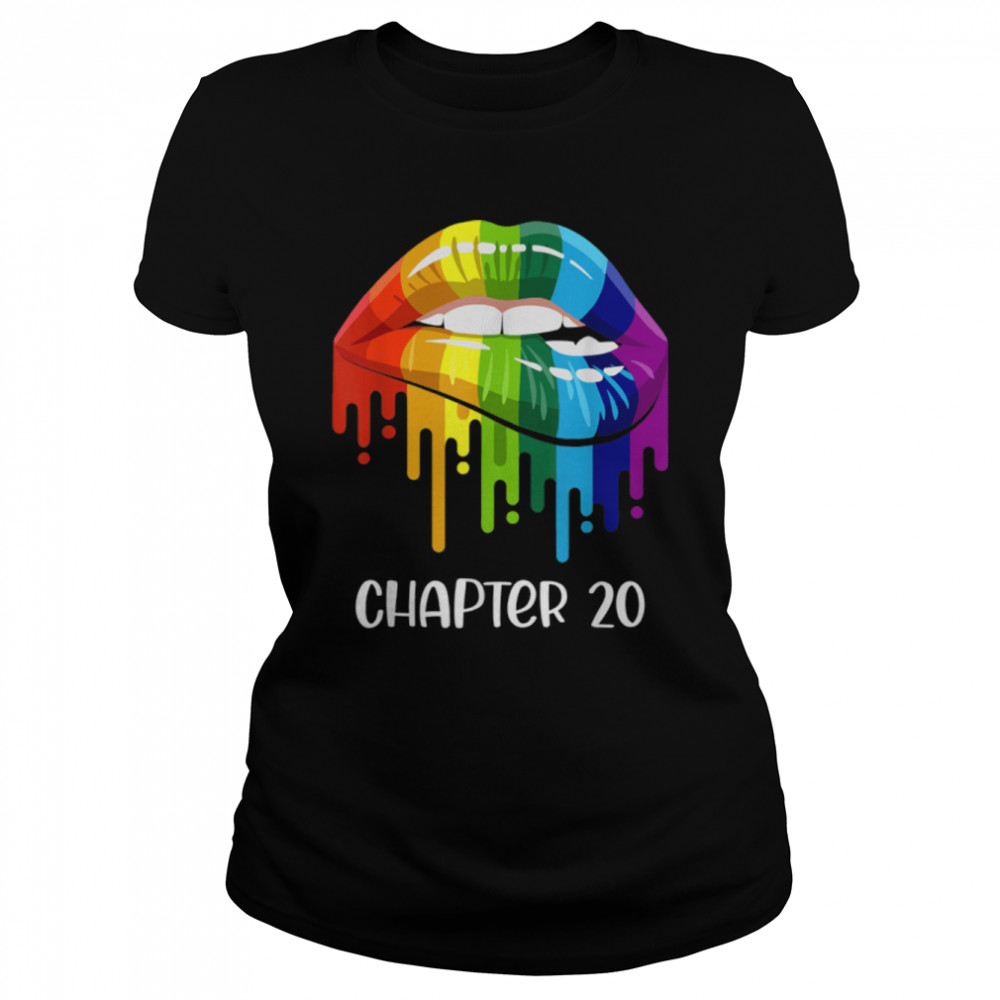 LGBT just married engaged Lesbian Mrs & Mrs est. 20 T- B09JYQDFBD Classic Women's T-shirt