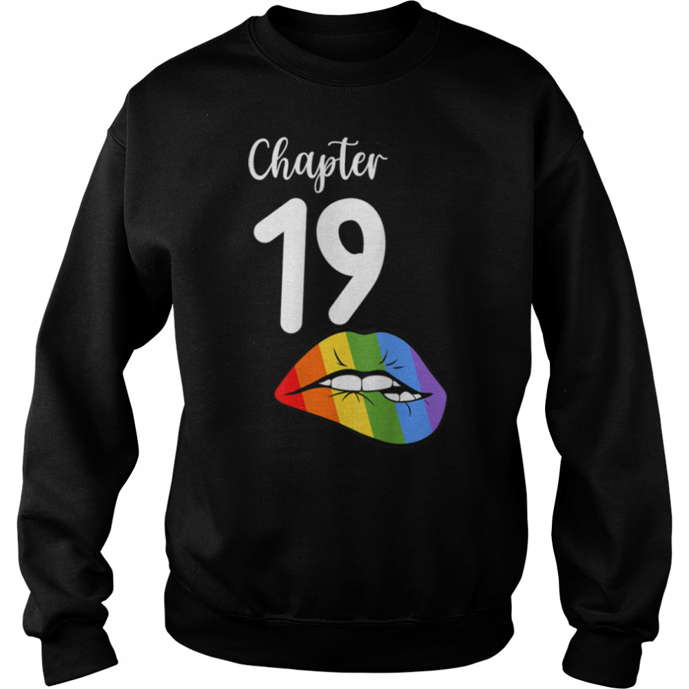 LGBT sexy lips rainbow chapter 19 Birthday celebration T- B09JZTXS8H Unisex Sweatshirt