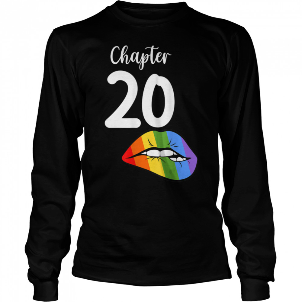 LGBT sexy lips rainbow chapter 20 Birthday celebration T- B09JZVRC2C Long Sleeved T-shirt