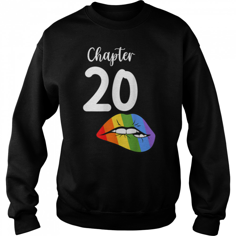 LGBT sexy lips rainbow chapter 20 Birthday celebration T- B09JZVRC2C Unisex Sweatshirt