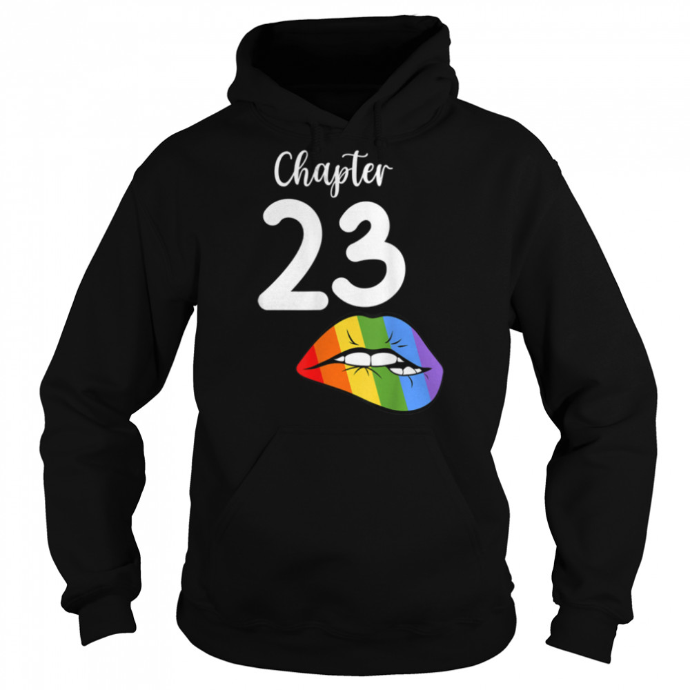 LGBT sexy lips rainbow chapter 23 Birthday celebration T- B09K19FKWX Unisex Hoodie