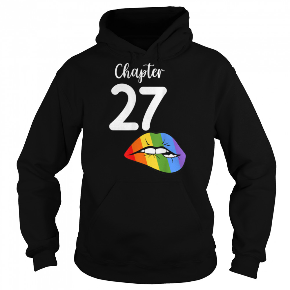 LGBT sexy lips rainbow chapter 27 Birthday celebration T- B09JZW6W3P Unisex Hoodie