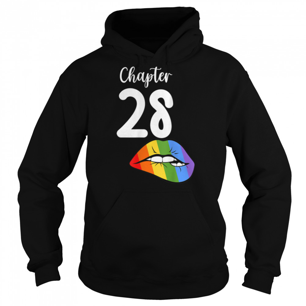 LGBT sexy lips rainbow chapter 28 Birthday celebration T- B09JZWGLWQ Unisex Hoodie