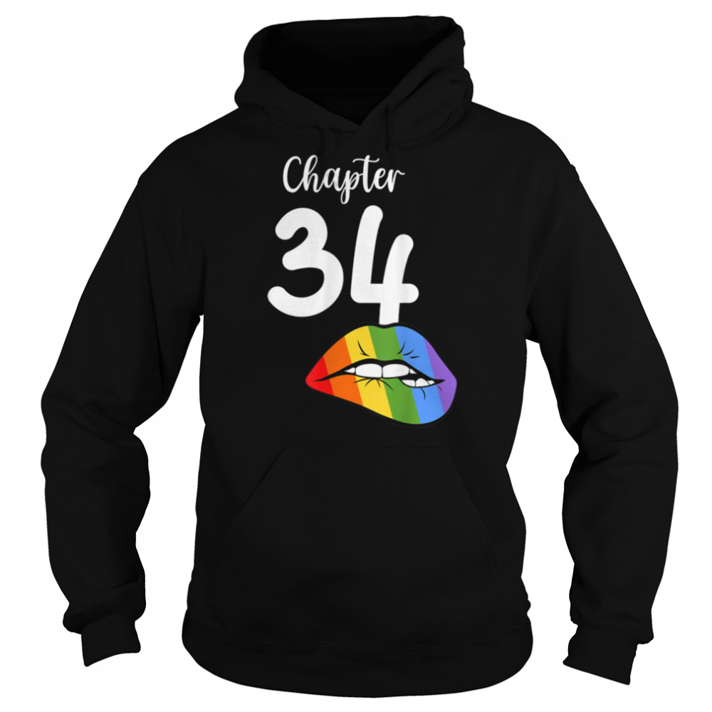 LGBT sexy lips rainbow chapter 34 Birthday celebration T- B09JZZGZNL Unisex Hoodie