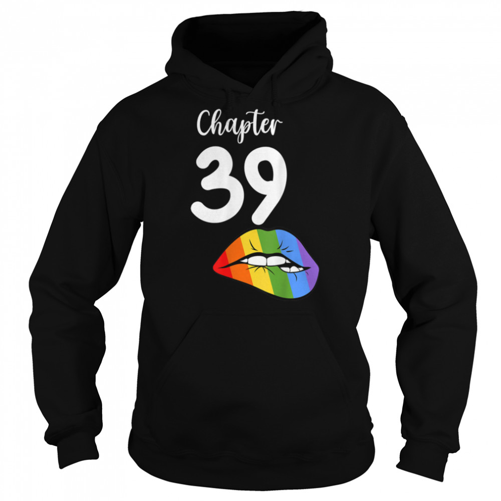 LGBT sexy lips rainbow chapter 39 Birthday celebration T- B09JZZ4RKW Unisex Hoodie