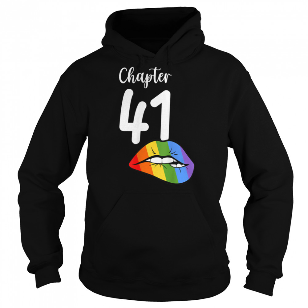 LGBT sexy lips rainbow chapter 41 Birthday celebration T- B09JZXTD95 Unisex Hoodie