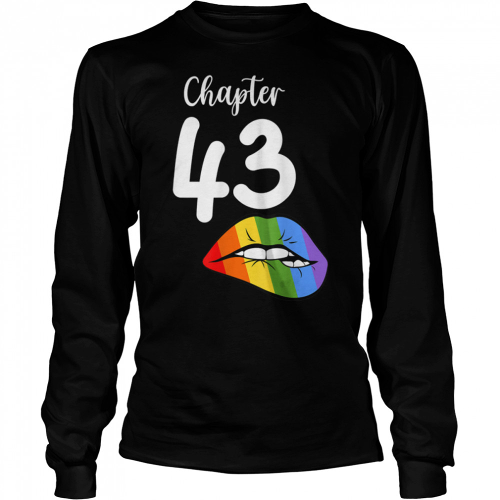 LGBT sexy lips rainbow chapter 43 Birthday celebration T- B09JZZ5PPS Long Sleeved T-shirt