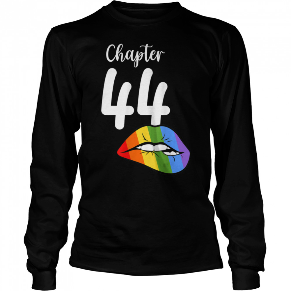 LGBT sexy lips rainbow chapter 44 Birthday celebration T- B09JZZT2TZ Long Sleeved T-shirt