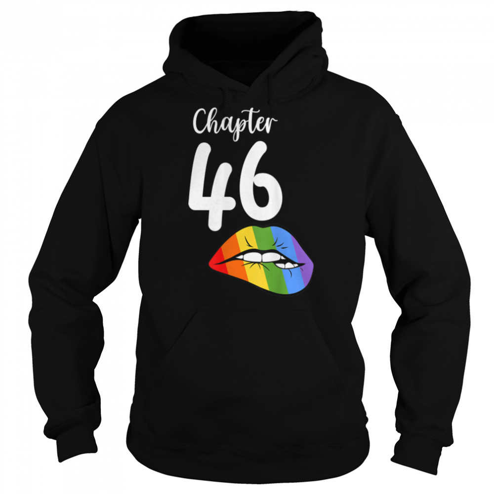 LGBT sexy lips rainbow chapter 46 Birthday celebration T- B09JZZTKNZ Unisex Hoodie