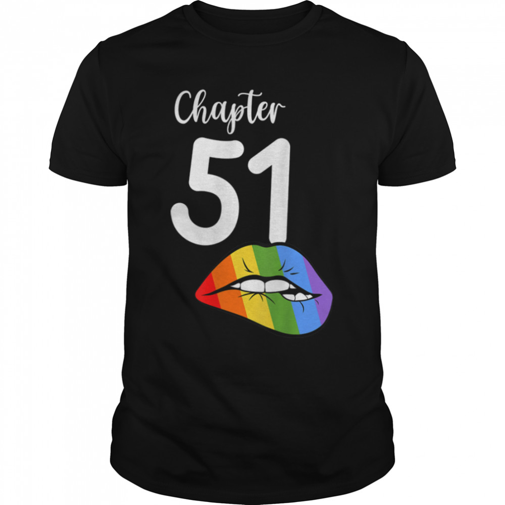 LGBT sexy lips rainbow chapter 51 Birthday celebration T- B09JZXG374 Classic Men's T-shirt