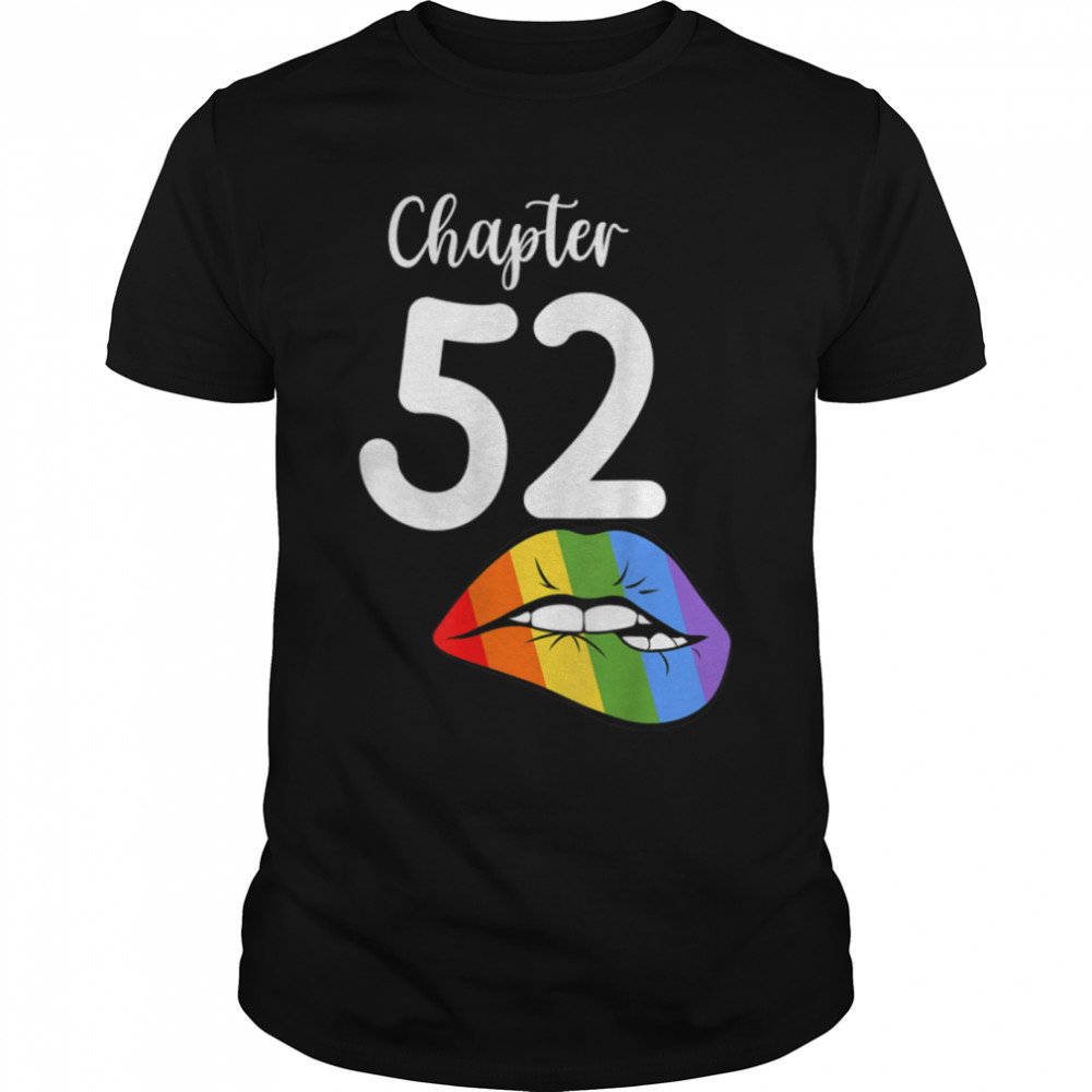 LGBT sexy lips rainbow chapter 52 Birthday celebration T- B09JZY26LC Classic Men's T-shirt