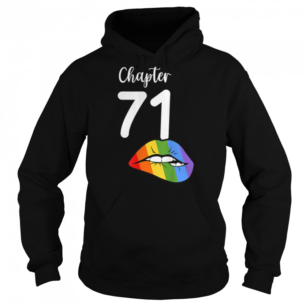 LGBT sexy lips rainbow chapter 71 Birthday celebration T- B09K1CWW54 Unisex Hoodie