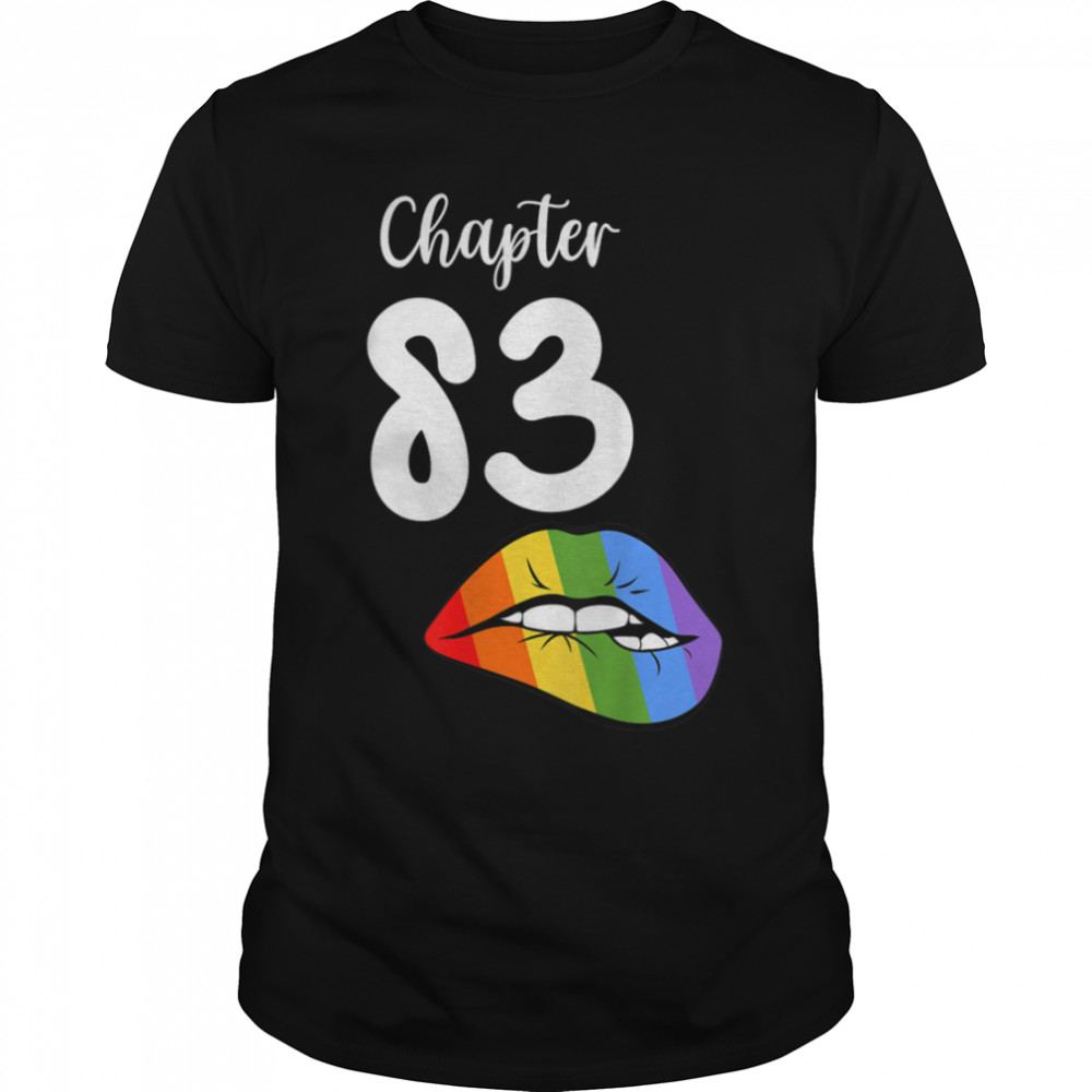 LGBT sexy lips rainbow chapter 83 Birthday celebration T-Shirt B09K1VMSZSs