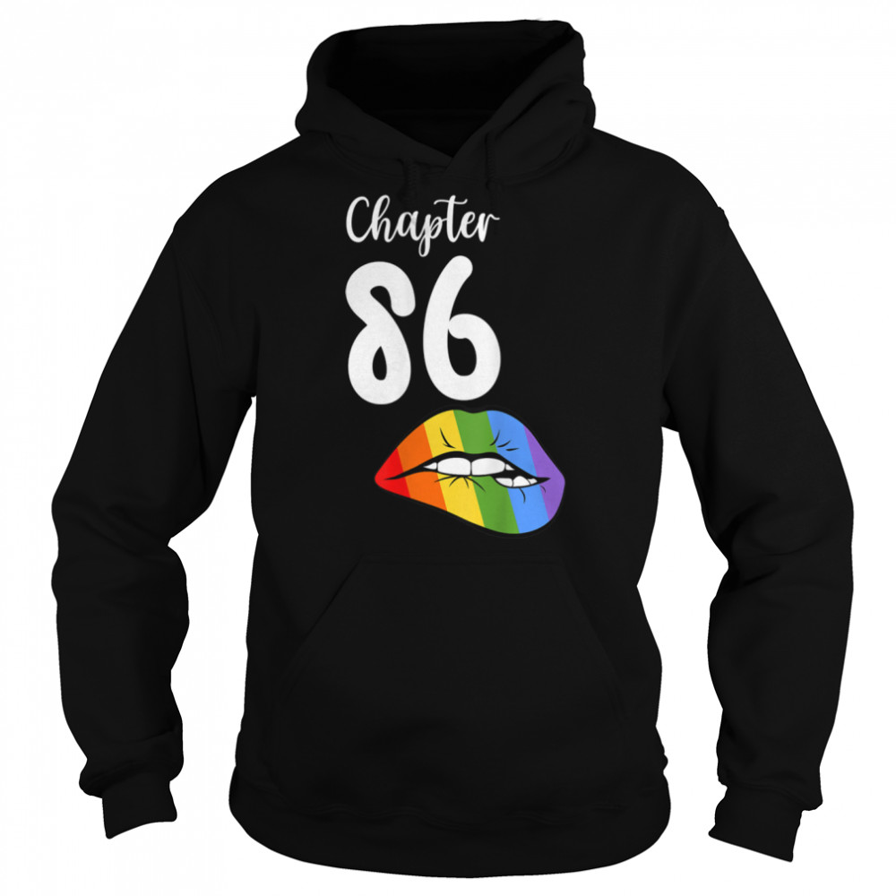 LGBT sexy lips rainbow chapter 86 Birthday celebration T- B09K1KHBJ8 Unisex Hoodie