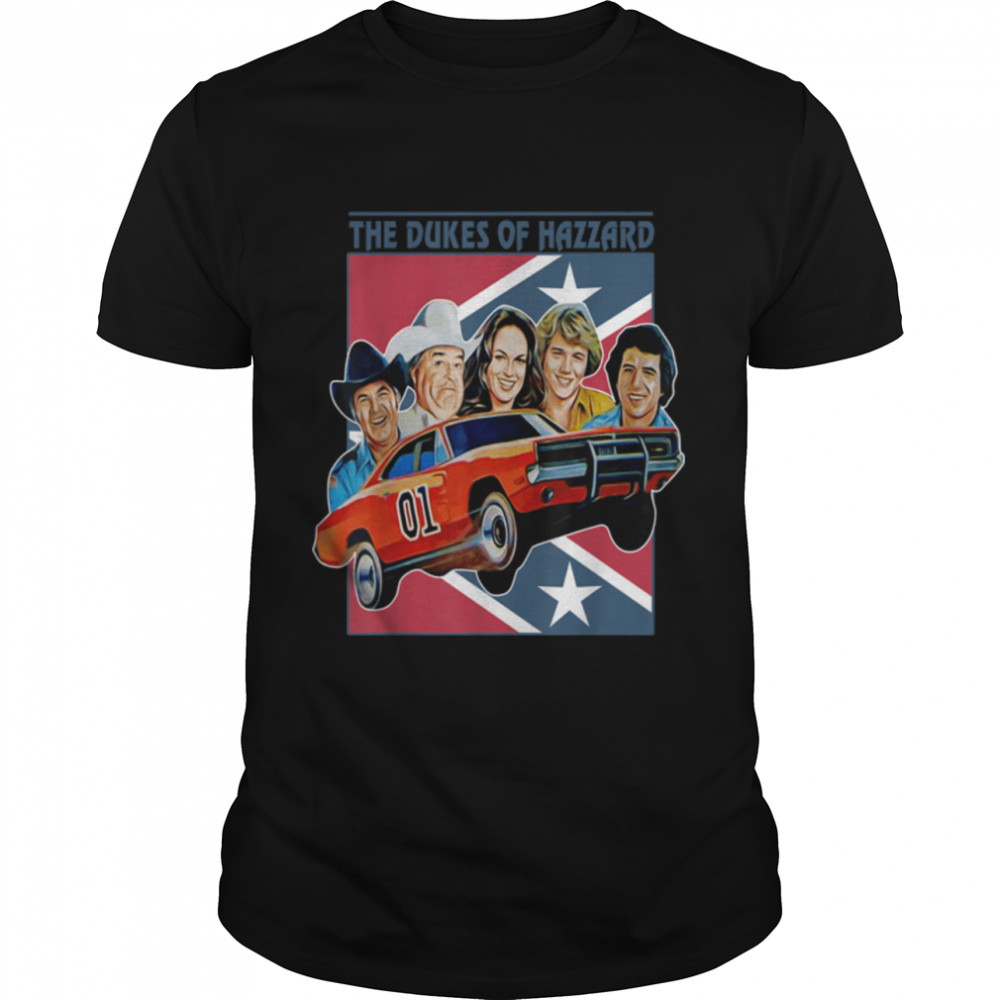 Retro Dukes The Music Of Hazzards Outfits Comedy Characters T-Shirt B09JZNP7MK