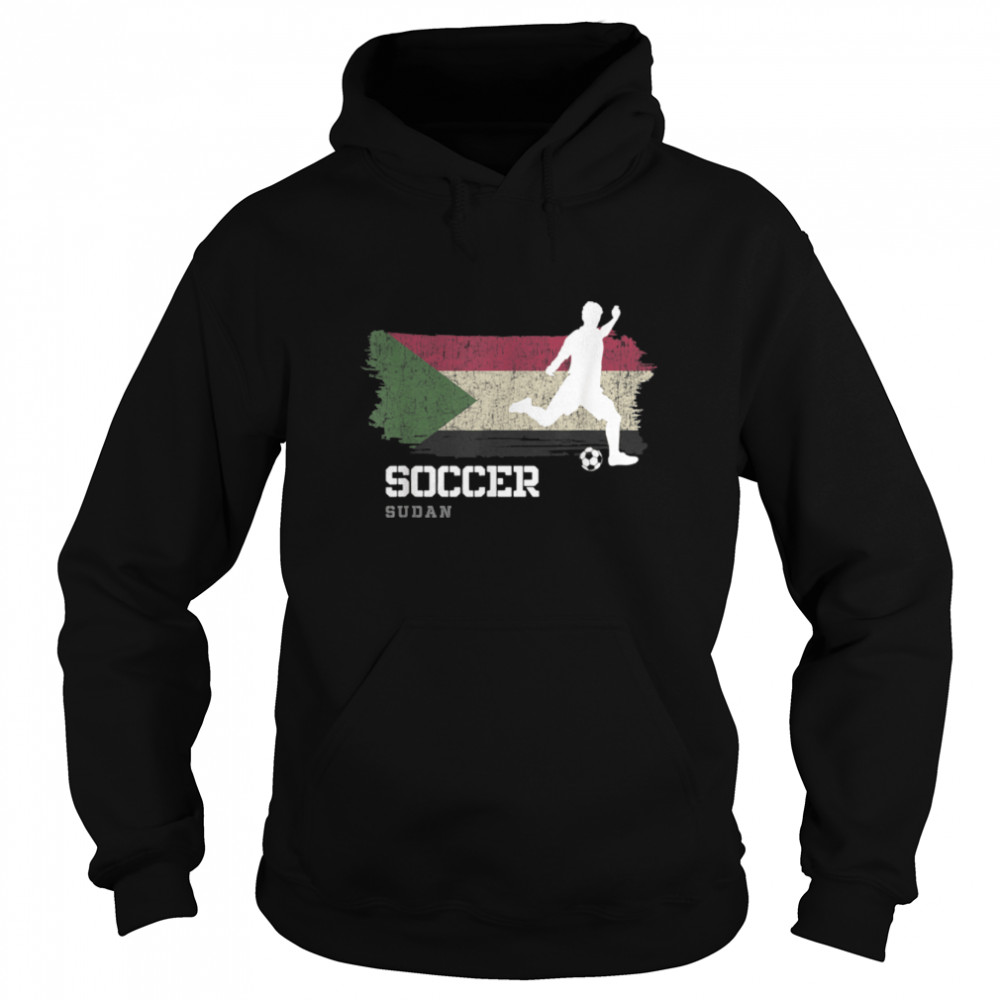 Soccer Sudan Flag Football Team Soccer Player T- B09K1YHQN9 Unisex Hoodie