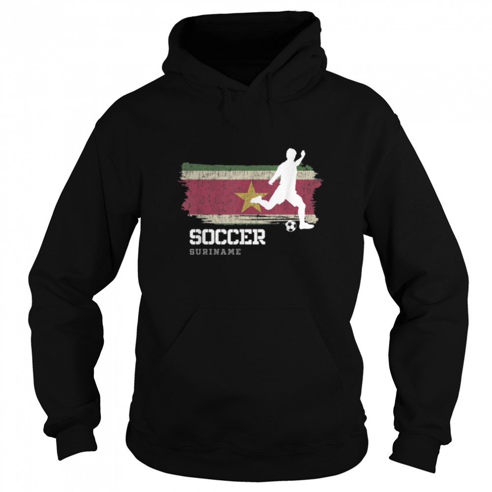 Soccer Suriname Flag Football Team Soccer Player T- B09K1ZX6PJ Unisex Hoodie