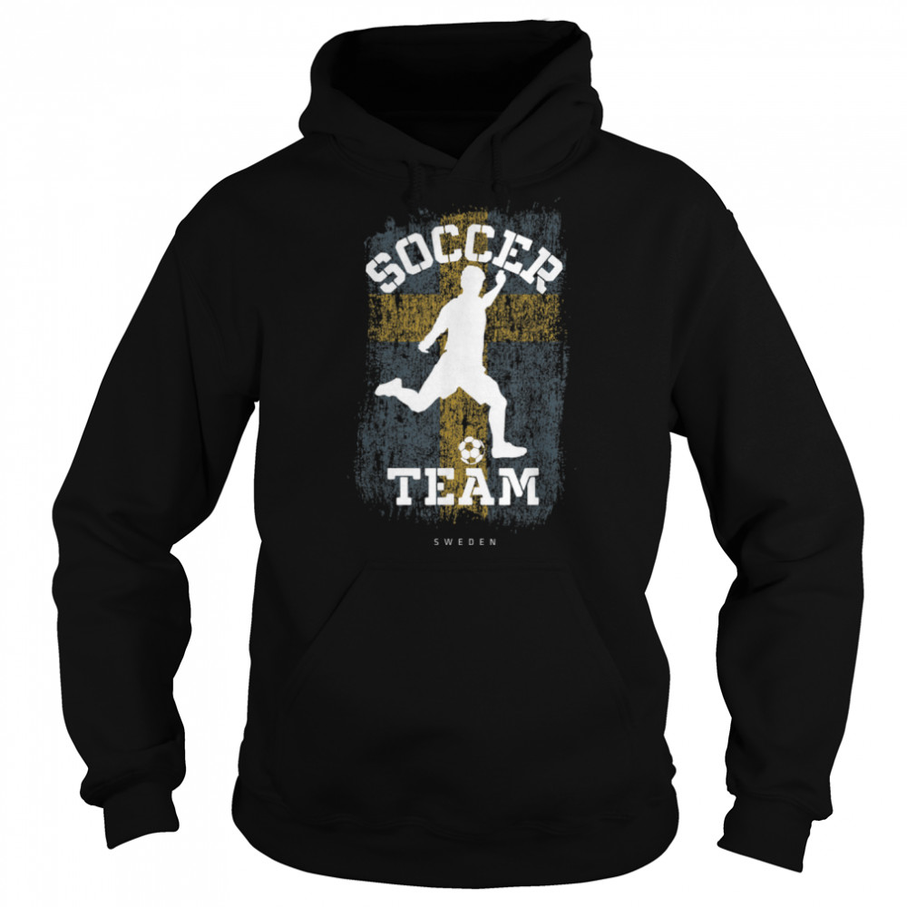 Soccer Sweden Flag Football Team Soccer Player T- B09JPDJXF5 Unisex Hoodie