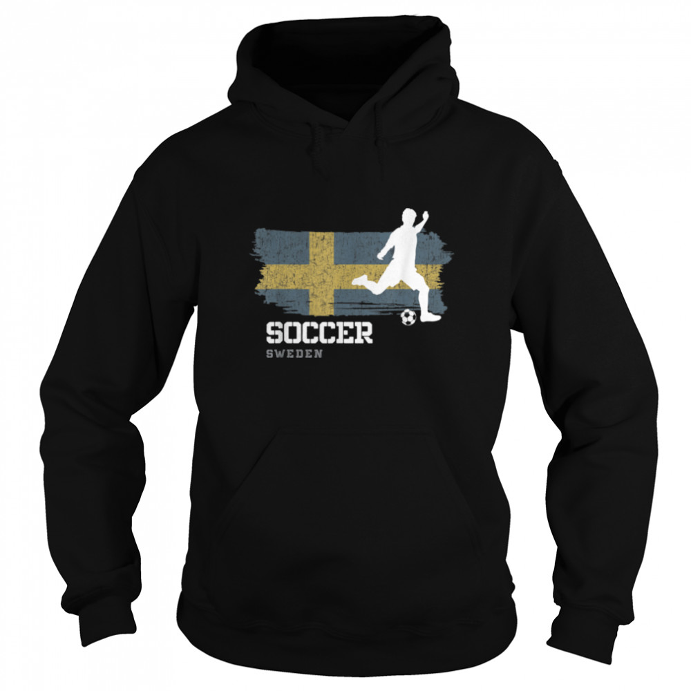 Soccer Sweden Flag Football Team Soccer Player T- B09JZZ5WYV Unisex Hoodie