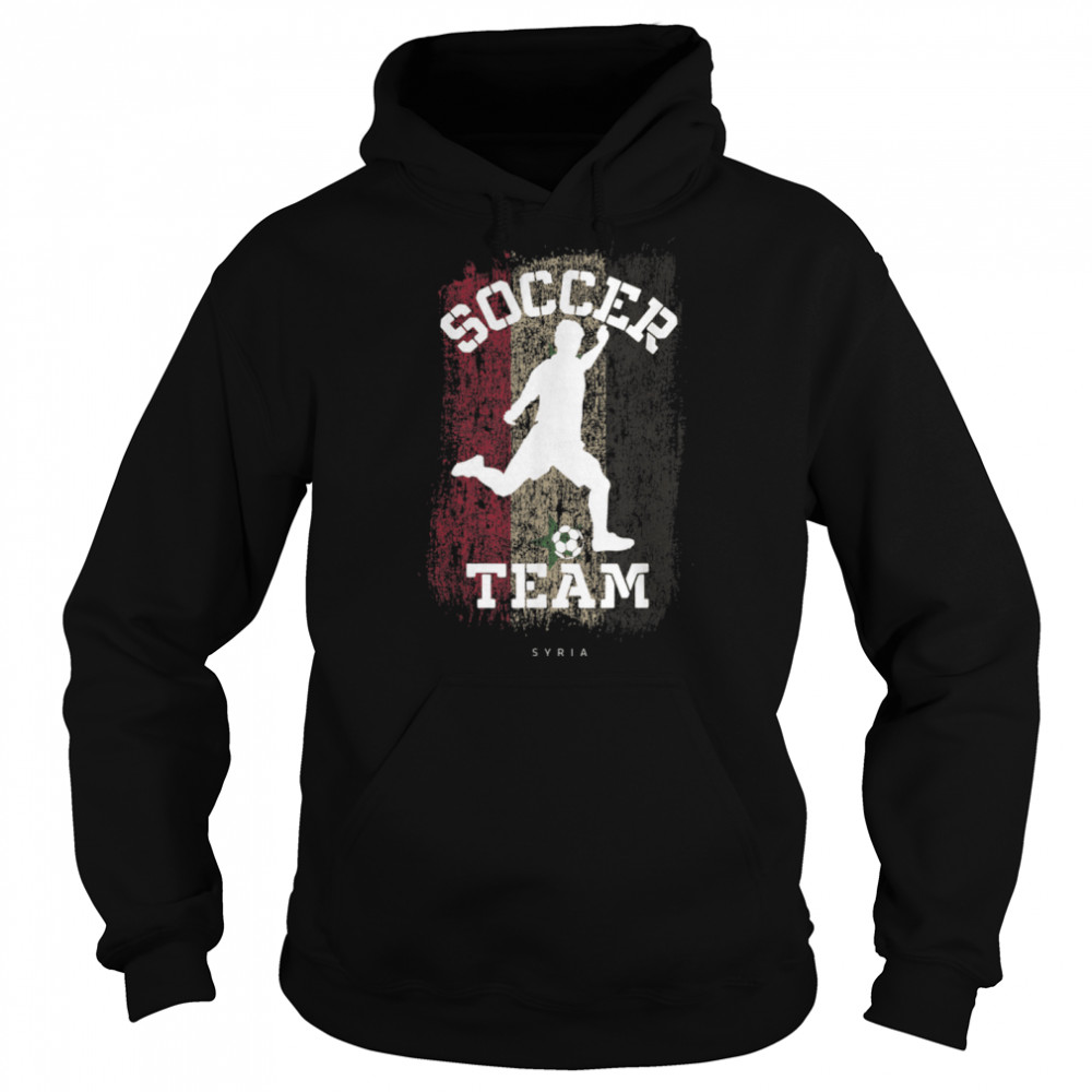 Soccer Syria Flag Football Team Soccer Player T- B09JPF2NNX Unisex Hoodie