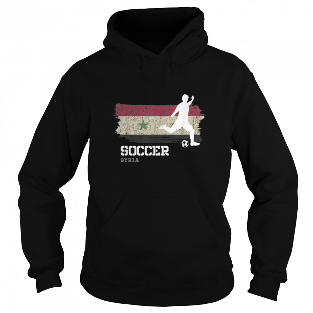 Soccer Syria Flag Football Team Soccer Player T- B09K1WBZ19 Unisex Hoodie