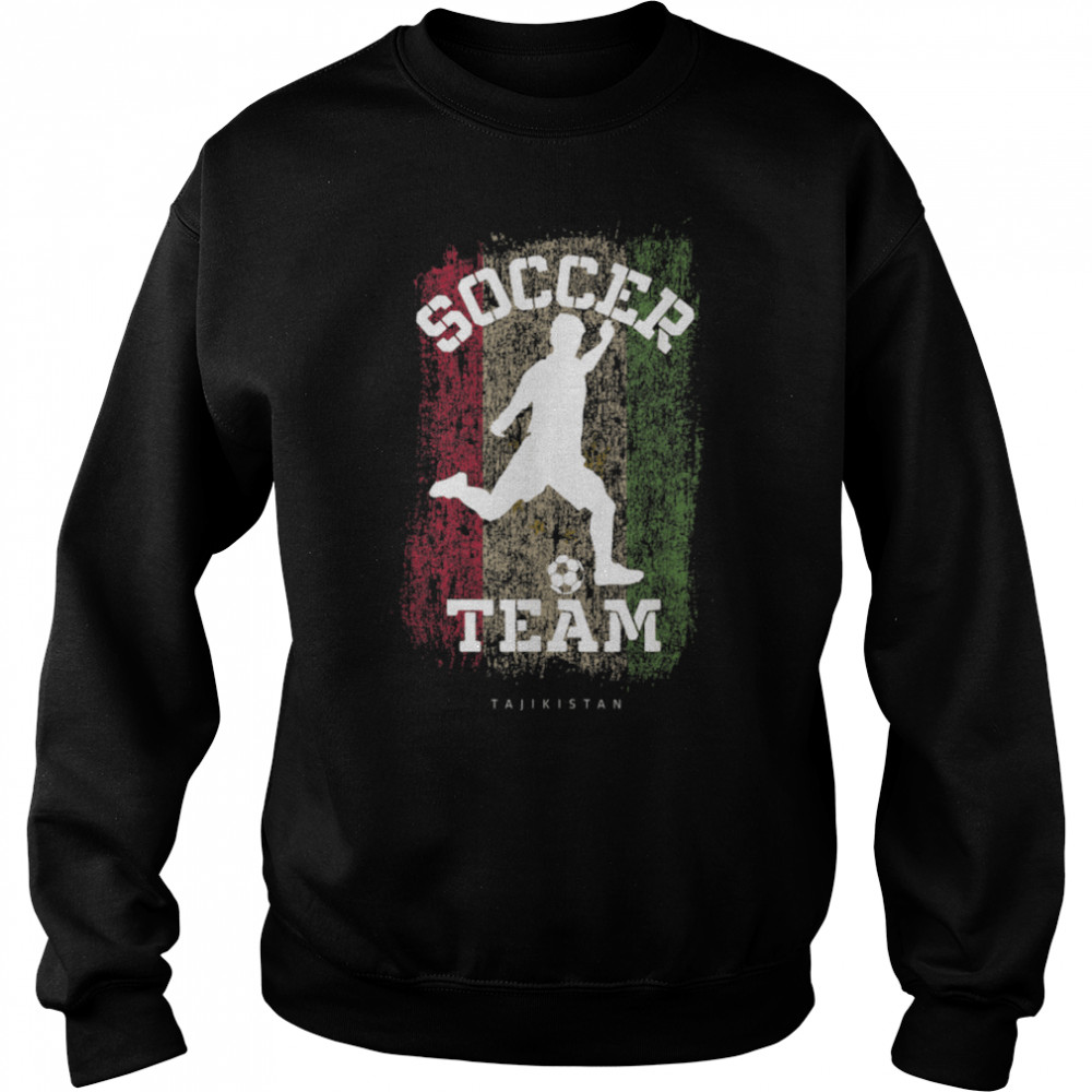 Soccer Tajikistan Flag Football Team Soccer Player T- B09JPF1GZS Unisex Sweatshirt