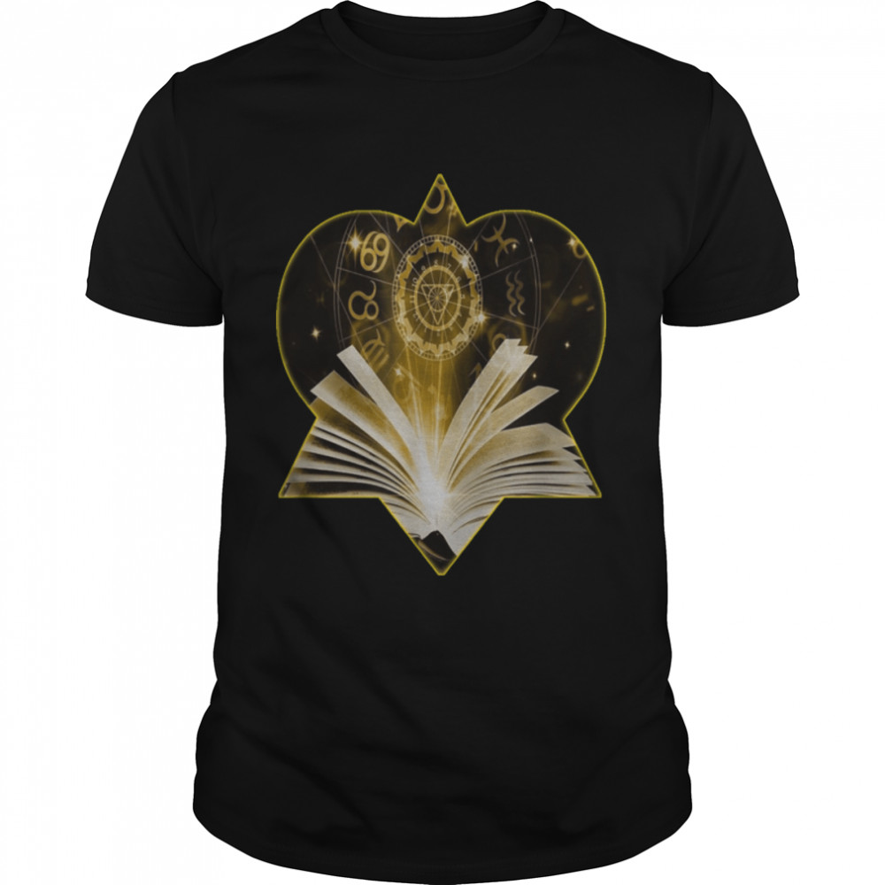 Star book magic space sky planets knowledge art since black T-Shirt B09K3Z3W6K