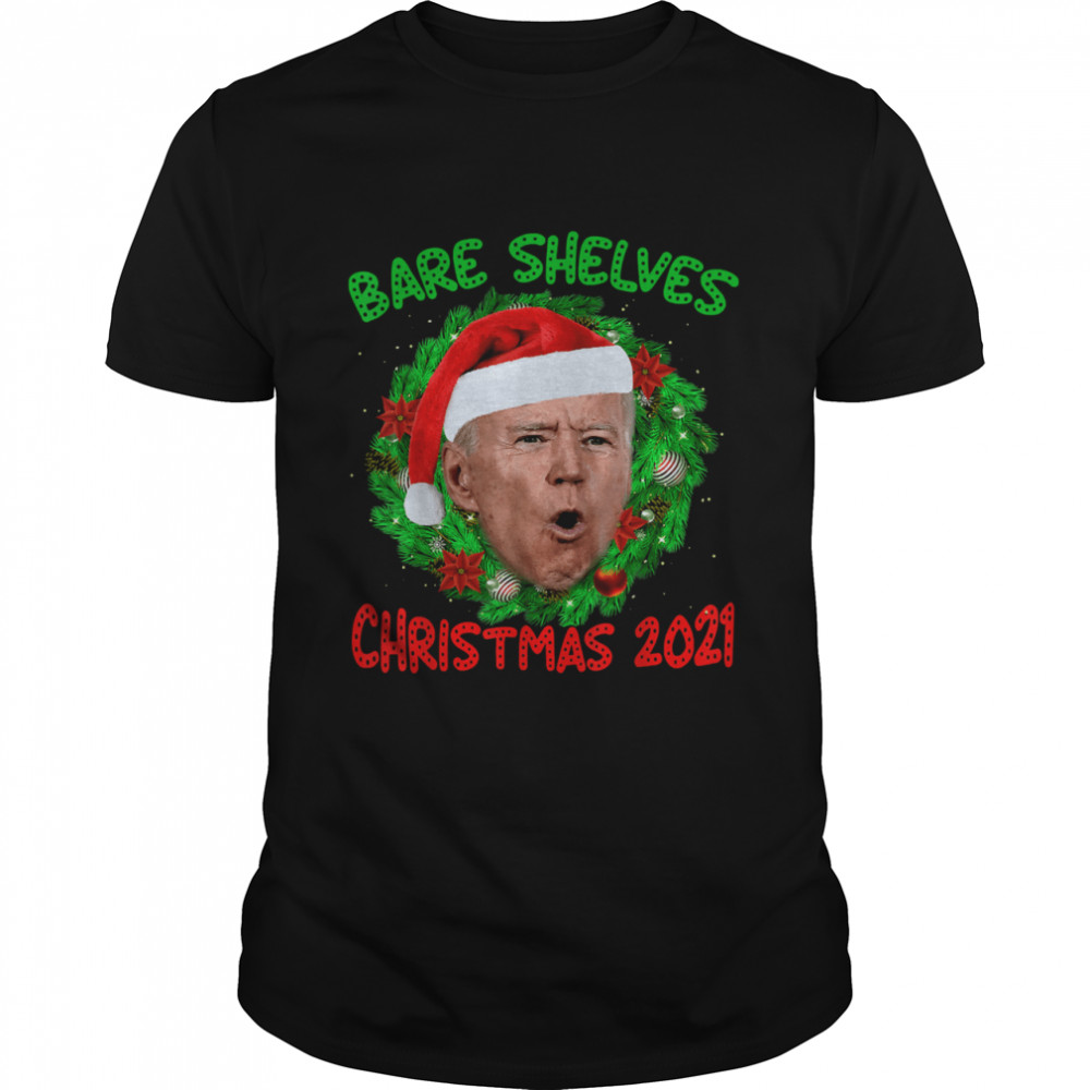 Bares Shelvess Bidens Funnys Memes Christmass Foxtrots Xmass Bravos T-Shirts