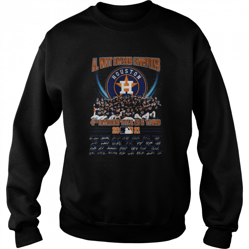 Houston Astros AL West Division Champions 4th Division Title In 5 Years 2021 Unisex Sweatshirt