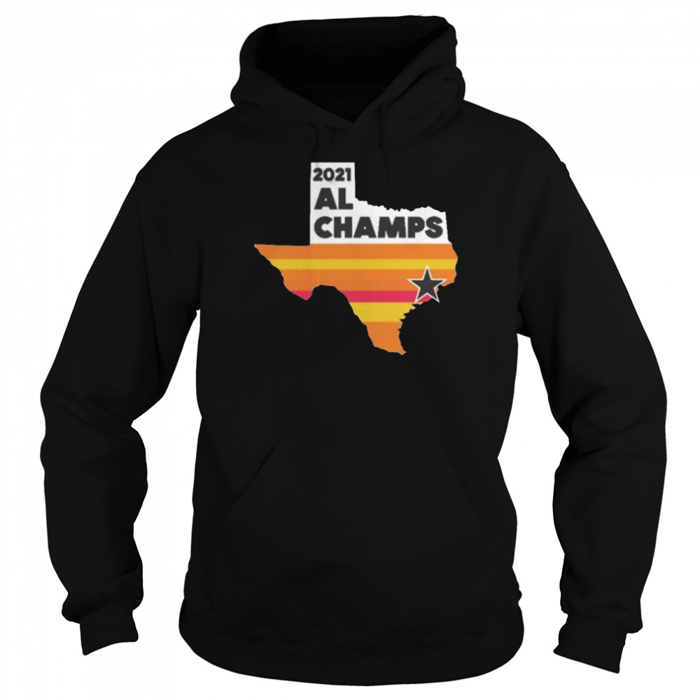 Official Houston Astros 2021 Al Champ Map Retro Vintage Unisex Hoodie