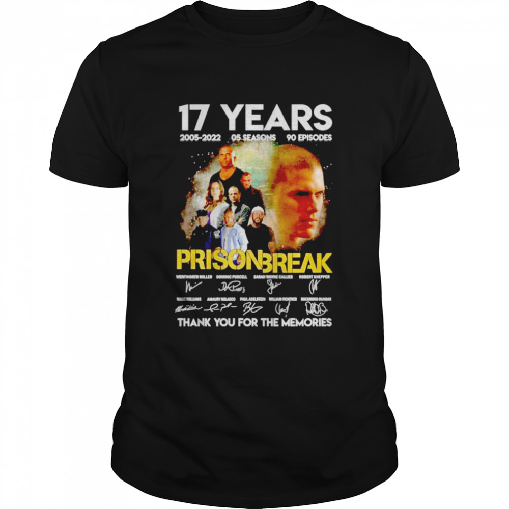 Premium prison Break 17 years thank you for the memories signatures shirt Classic Men's T-shirt