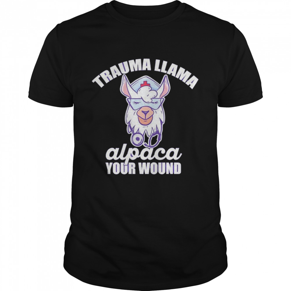 Premium trauma llama alpaca your wound er nurse shirt Classic Men's T-shirt