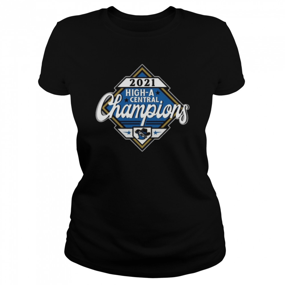 Quad Cities River Bandits High A central 2021 Championship T- Classic Women's T-shirt