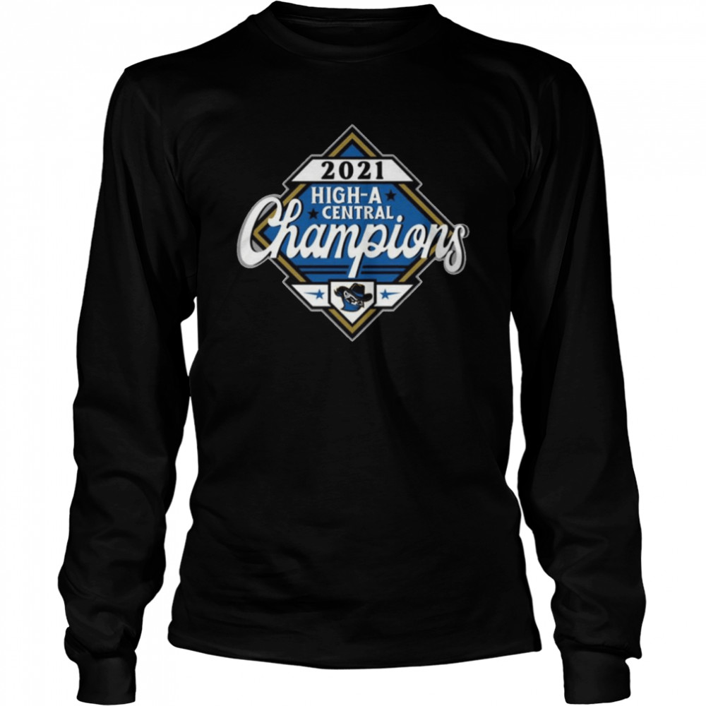 Quad Cities River Bandits High A central 2021 Championship T- Long Sleeved T-shirt