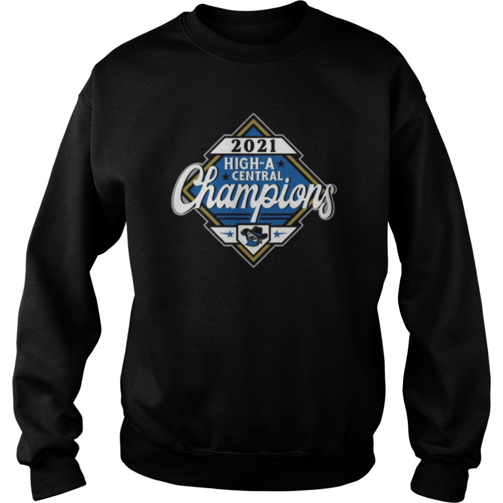 Quad Cities River Bandits High A central 2021 Championship T- Unisex Sweatshirt