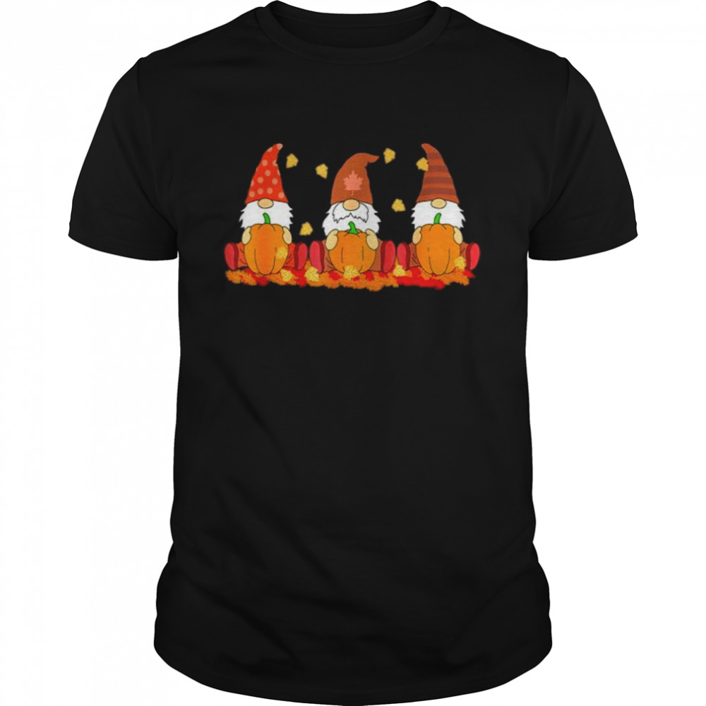 Thanksgiving Gnomes Cute Pumpkin Autumn Gnome T Shirts