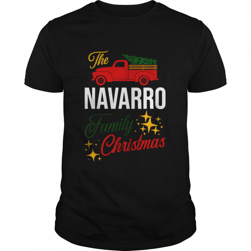 The Navarro Family Christmas Matching Pajamas Group T-shirt