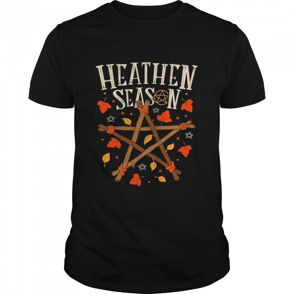 Heathen Season Wicca Witch Autumn Fall Shirt